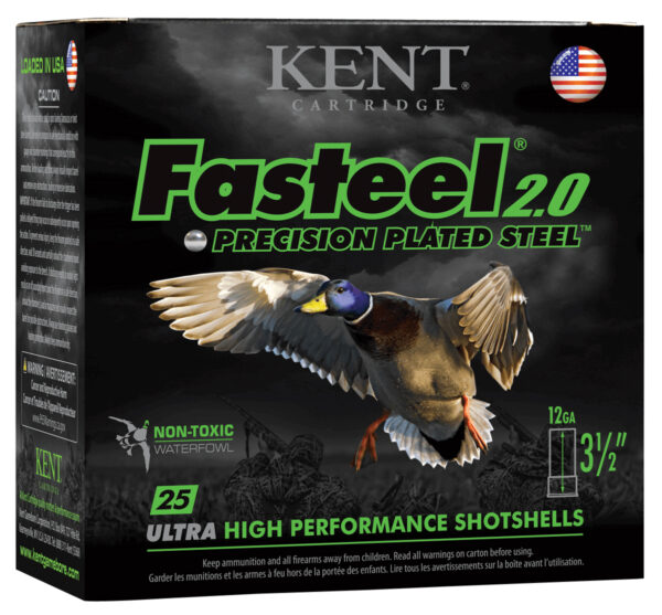 Kent Cartridge K1235FS403 Fasteel 2.0  12 Gauge 3.50" 1 3/8 oz 3 Shot 25 Per Box/ 10 Cs