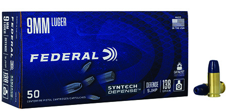 Federal 9mm Luger 138gr – 50rd
