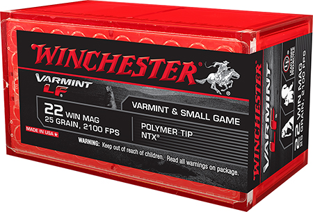 Winchester .22 WMR 25gr POLYMER TIP Brass – 50rd