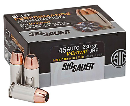 Sig-Sauer .45 ACP 230gr JHP – 20rd