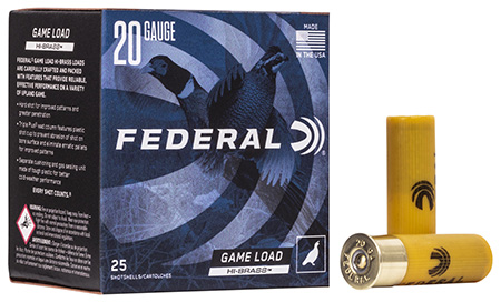 Federal 20 Gauge Brass – 25rd