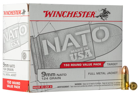 Winchester 9mm Luger 124gr Brass – 150rd
