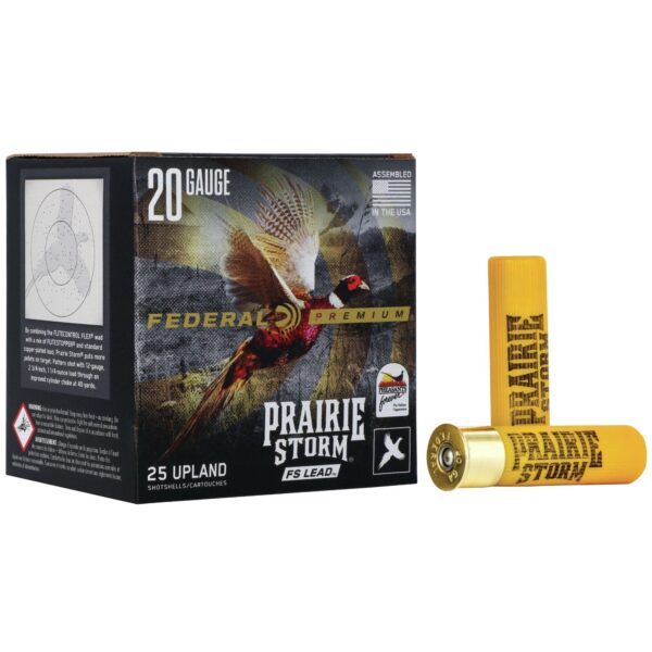 Federal Prairie Storm FS Lead Shotshells 20 ga 2-3/4" 1oz #4 25/ct
