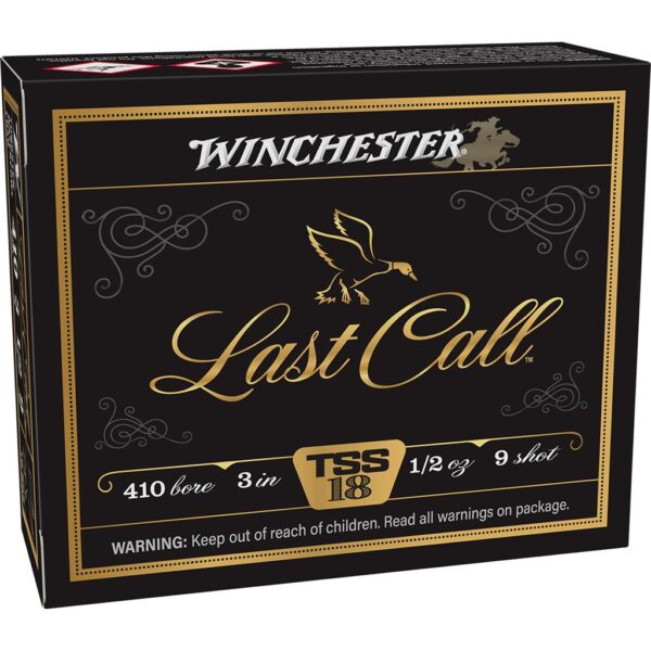 Winchester Last Call Waterfowl TSS Shotshells 410ga 3" 1/2oz 1350fps #9 10/ct