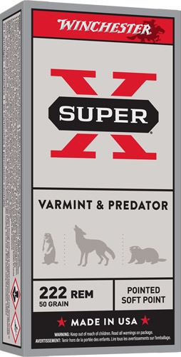 Winchester .222 Remington 50gr JSP – 20rd