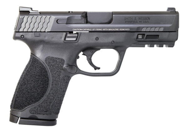 Smith & Wesson LE 12098 M&P 40 M2.0 Compact 40 Smith & Wesson (S&W) Double 4" NTS 13+1 Black Interchangeable Backstrap Grip Black Polymer Frame Black Armornite Stainless Steel Slide