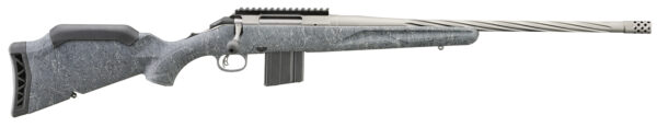 Ruger 46910 American Rifle Gen II Full Size 6mm ARC 10+1 20" Cobalt Cerakote Threaded Barrel, Picatinny Rail Steel Receiver, Gray Splatter Adjustable Synthetic Stock