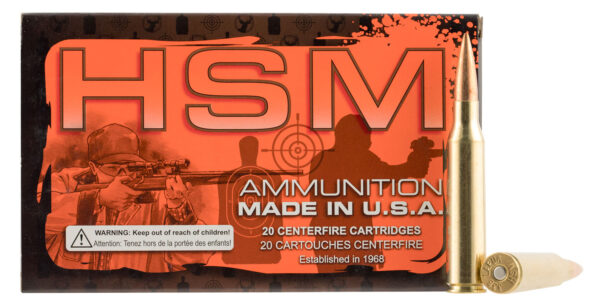 HSM 338LAPUA3N68 Match  338 Lapua Mag 300 gr Sierra MatchKing BTHP 20 Per Box/ 20 Case