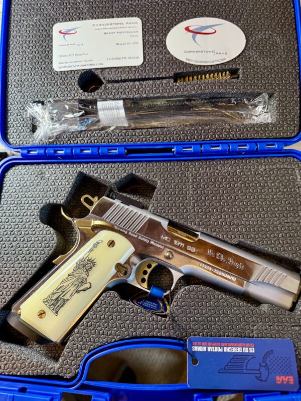 EAA Girsan MC1911 Liberador 9mm NIB 391061 " We the People " 5" 1911 Hi-Polish Stainless