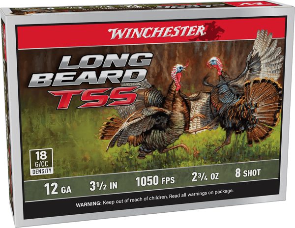 Winchester Ammo LBTSS12L8 Long Beard TSS  12Gauge 3.50" 2 3/4oz Tungsten 8Shot 5 Per Box/10 Case