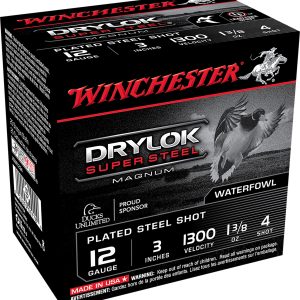 Winchester Ammo XSM1234 Drylok Super Steel Magnum 12Gauge 3" 1 3/8oz 4Shot 25 Per Box/10 Case