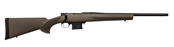 Howa HMA22ARCGHBY 1500 Mini Action Youth 22 ARC 20" Black Heavy Threaded Barrel, Black Drilled & Tapped Steel Receiver, Fixed HTI Green Synthetic Stock