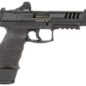HK 81000878 VP9L SCS 9mm Luger 10+1 5" Black Polygonal Rifled Barrel, Long/Lightening Cuts/Optic Cut SCS Steel Slide, Polymer Frame w/Picatinny Rail, Black Interchangeable Backstrap Grip