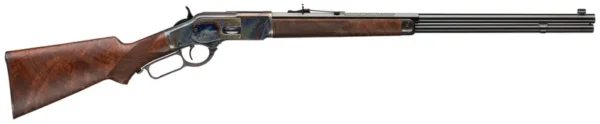 WRA M73 DLX 1/2 OCT CH LEVER RIFLE, 24",S,45 COLT GRD V/VI WOOD