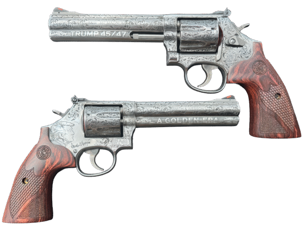 SMITH & WESSON 686 PLUS DLX STS 357MAG 6" 7RD DA/SA TRUMP GOLDEN ERA DEEP ENGRAVED