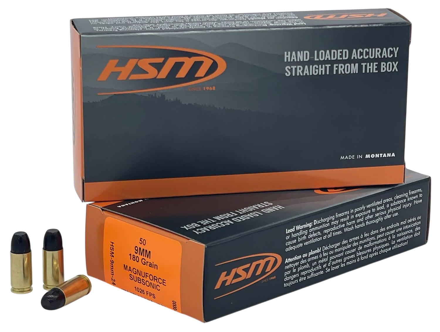hsm 9mm Luger 180gr SUBSONIC – 50rd